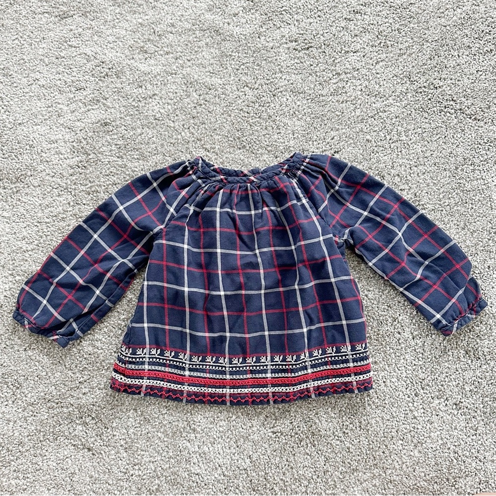 Baby Gap Plaid Long Sleeve Top
